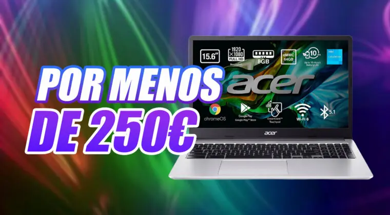 Imagen de No dejes escapar este Acer Chromebook por menos de 250 euros