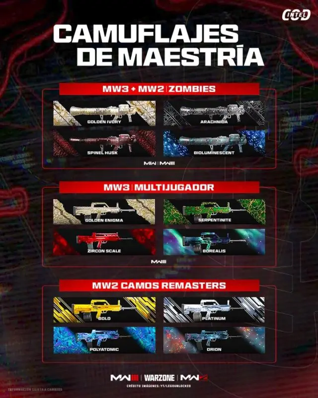 modern Warfare 3 Camuflajes