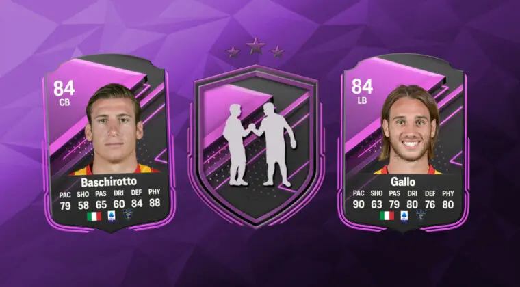 Imagen de EA Sports FC 24: ¿Merecen la pena Baschirotto y Gallo Dúos Dinámicos? (Jugadores SBC)