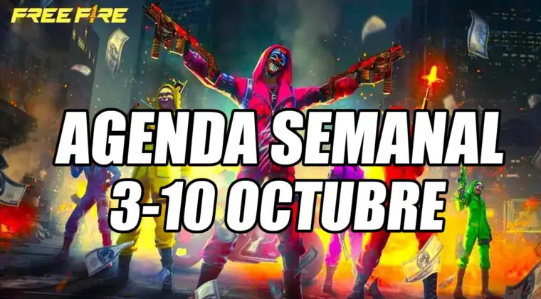 Imagen de Free Fire: nueva agenda semanal (3-10 octubre) y todas las novedades que llegan al juego