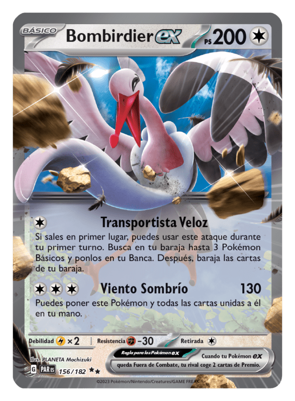 JCC Pokemon Escarlata y Purpura-Brecha Paradojica Bombirdier