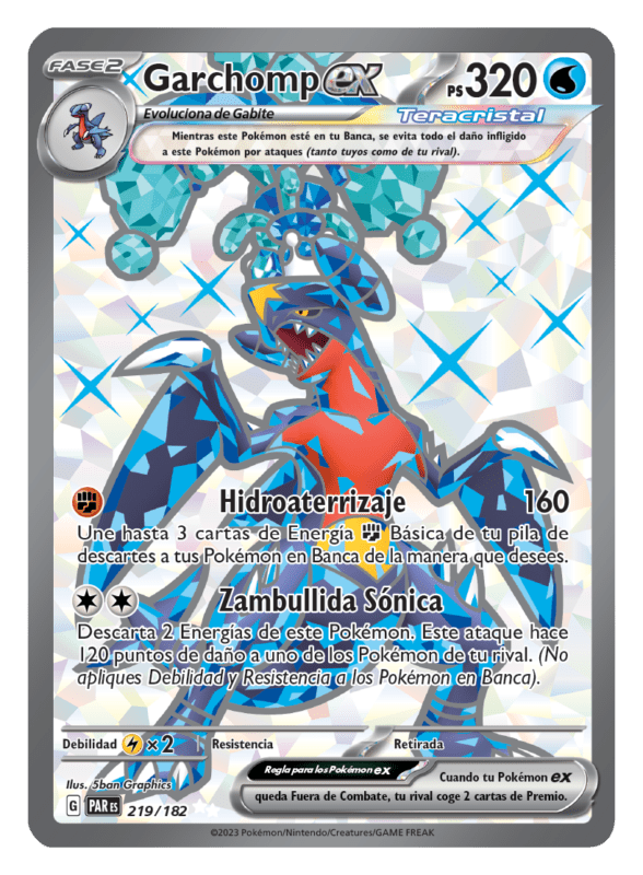 JCC Pokemon Escarlata y Purpura-Brecha Paradojica Garchomp