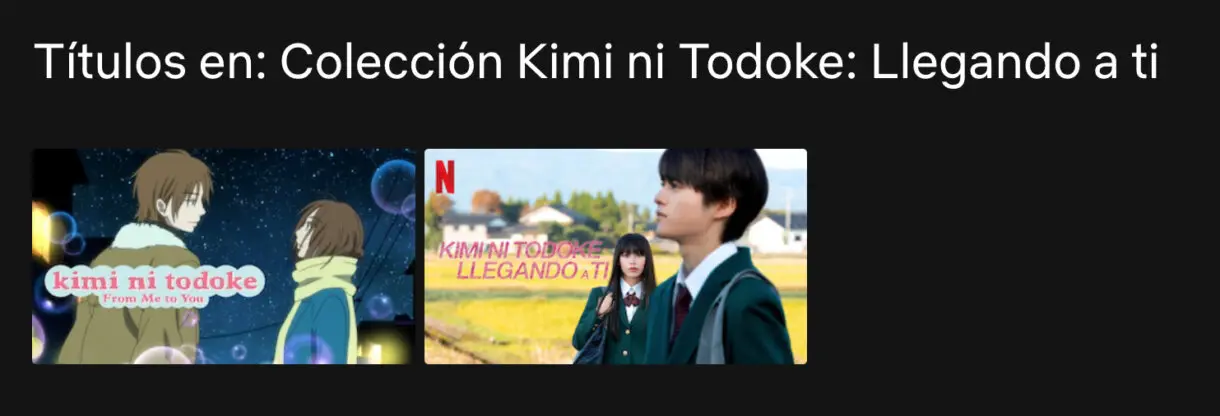 Kimi ni Todoke Netflix
