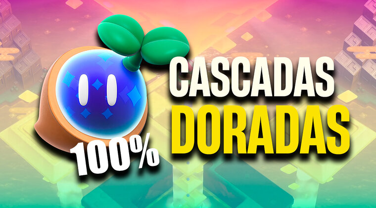 Imagen de Super Mario Bros. Wonder: todas las semillas maravilla y monedas moradas de Cascadas Doradas (M3)