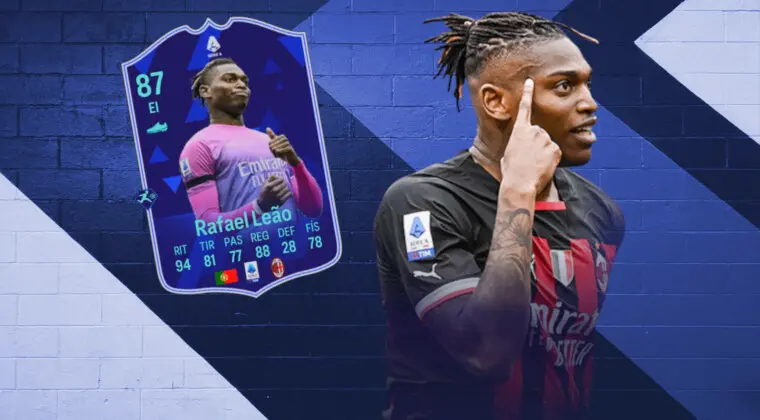 Imagen de EA Sports FC 24: ¿Merece la pena Rafael Leao POTM de la Serie A? (Jugador SBC)