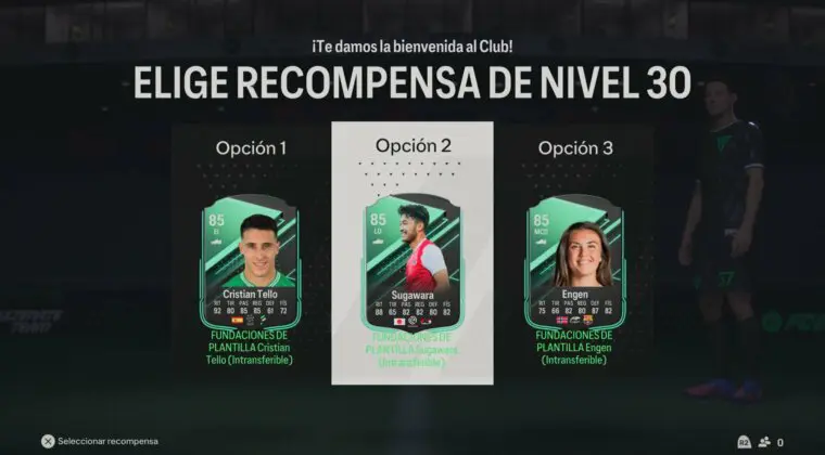 Imagen de EA Sports FC 24: ¿Qué Fundaciones de plantilla elijo en el nivel 30? ¿Tello, Engen o Sugawara?