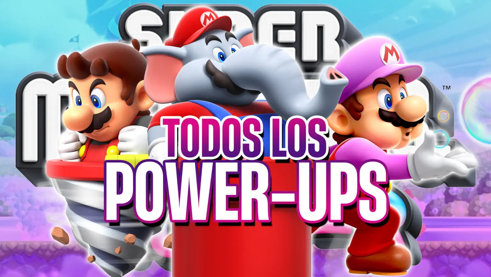 POTENCIADORES power-ups super mario bros wonder