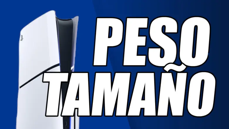 PS5 Slim Peso y Tamaño