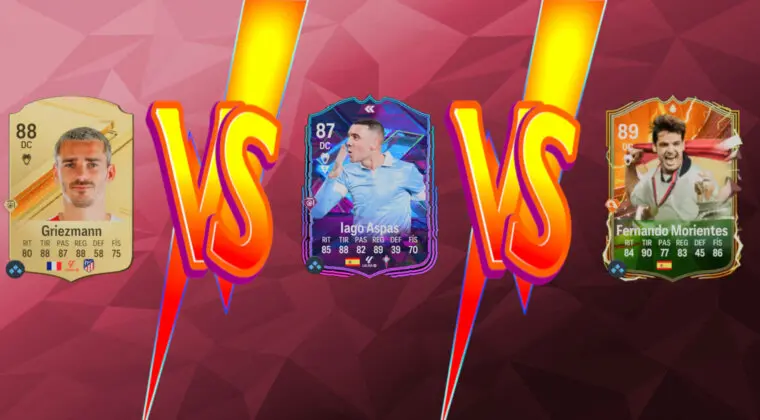 Imagen de EA Sports FC 24: ¿Quién es mejor DC para LaLiga? Aspas Flasback vs Griezmann vs Morientes Héroe