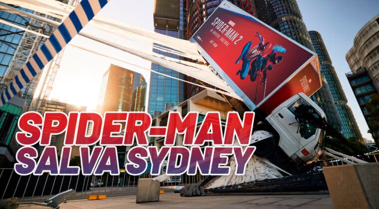 Imagen de Spider-Man salva un camión en esta increíble campaña publicitaria de Marvel's Spider-Man 2 en Australia
