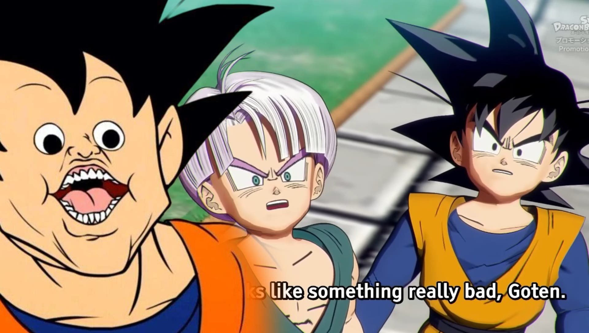 o BIZARRO anime de dragon ball heroes agora é feito em CGI kkkkkkkkk 