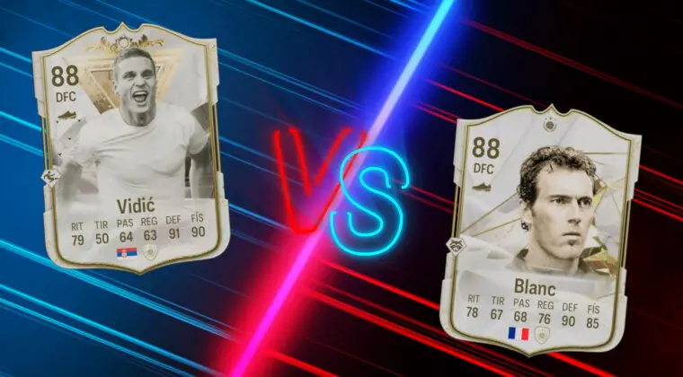 Imagen de EA Sports FC 24: ¿Blanc o Vidic Icono de Centuriones? ¿Qué central es mejor?