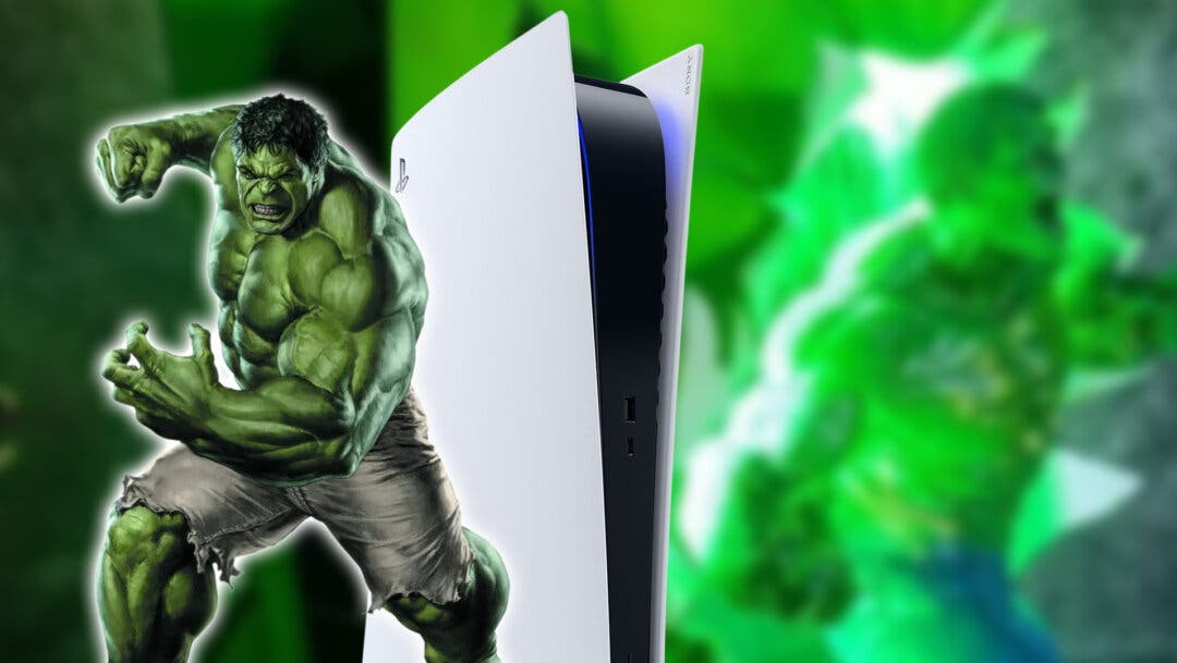 Esta carcasa de PS5 personalizada con Hulk captura toda la fuerza