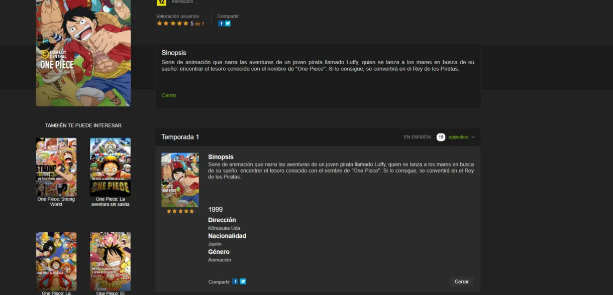 one piece movistar plus+