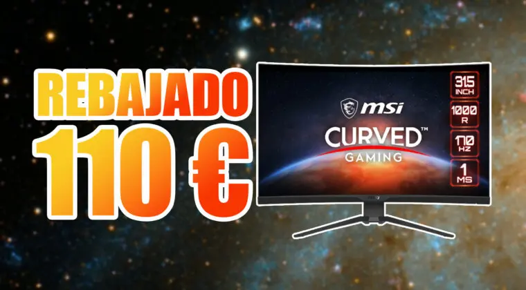 Imagen de ¡Rebajado más de 100 euros! MSI Monitor Curvo Gaming de 32 pulgadas