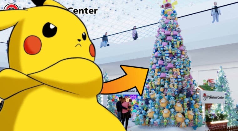 Imagen de Construyen un árbol de Navidad de Pokémon de casi 5 metros y el resultado es de pesadilla