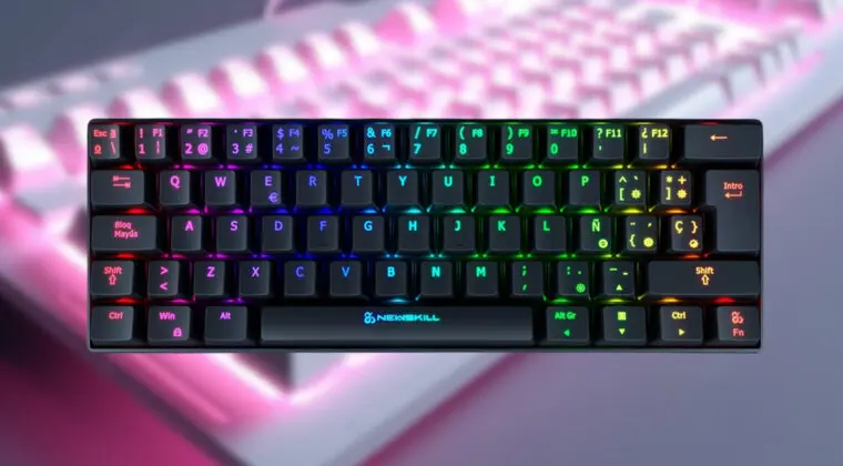 Imagen de Teclado gaming Newskill Pyros con un 43% de descuento en Amazon