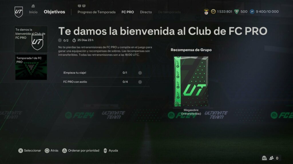 objetivos fc pro llegan a ea sports fc 24