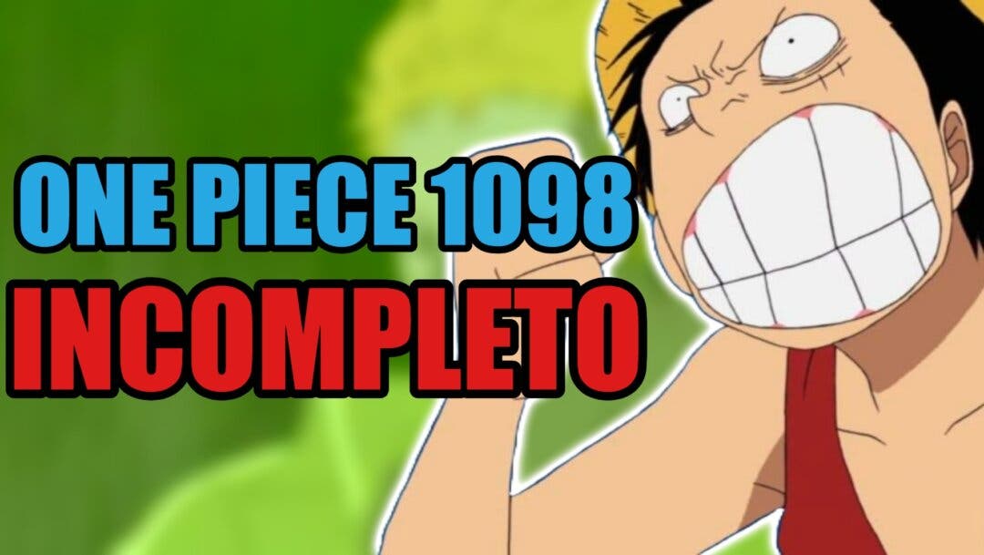 One Piece Capítulo 1098 para lançamento incompleto