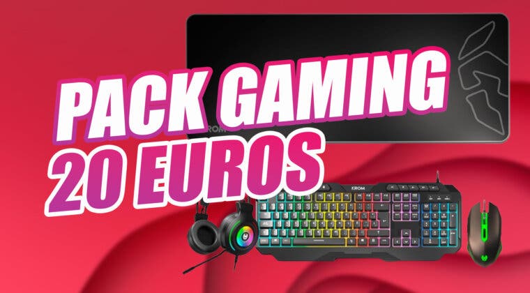 Imagen de Pack Gaming Krom por 20 euros: teclado, ratón, alfombrilla y auriculares