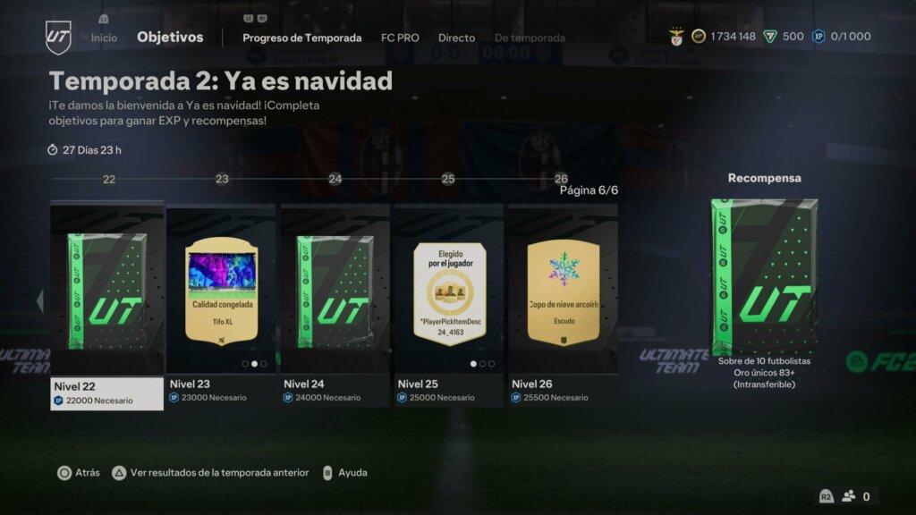 pase de temporada ya es navidad ea sports fc 24