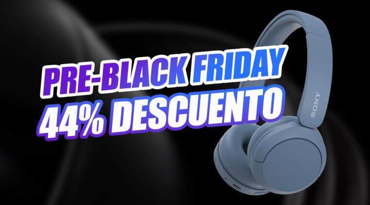 Imagen de Adelántate al Black Friday: auriculares inalámbricos Sony con 44% de descuento