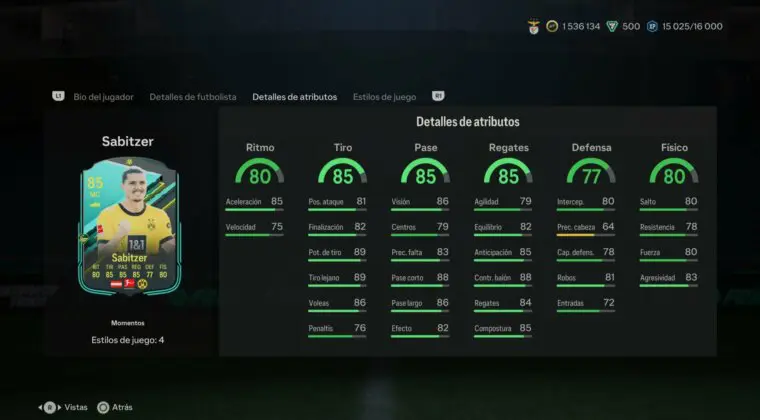 Imagen de EA Sports FC 24: ¿Merece la pena Marcel Sabitzer Moments? (Jugador SBC)