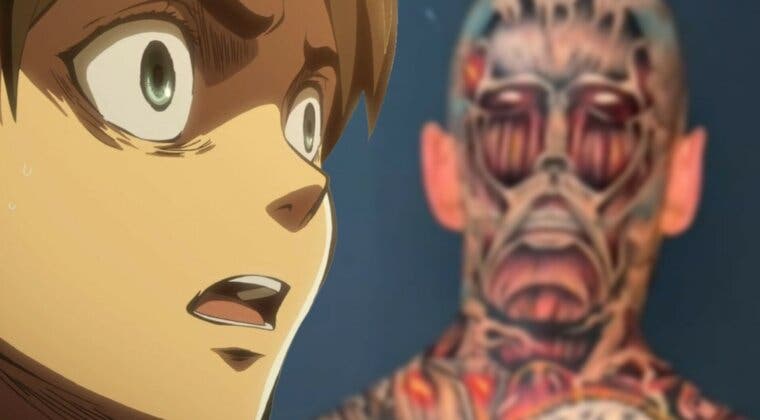 Imagen de ¿Humano o Titán? Un fan de Shingeki no Kyojin transforma su cuerpo en un lienzo LLENO de tatuajes