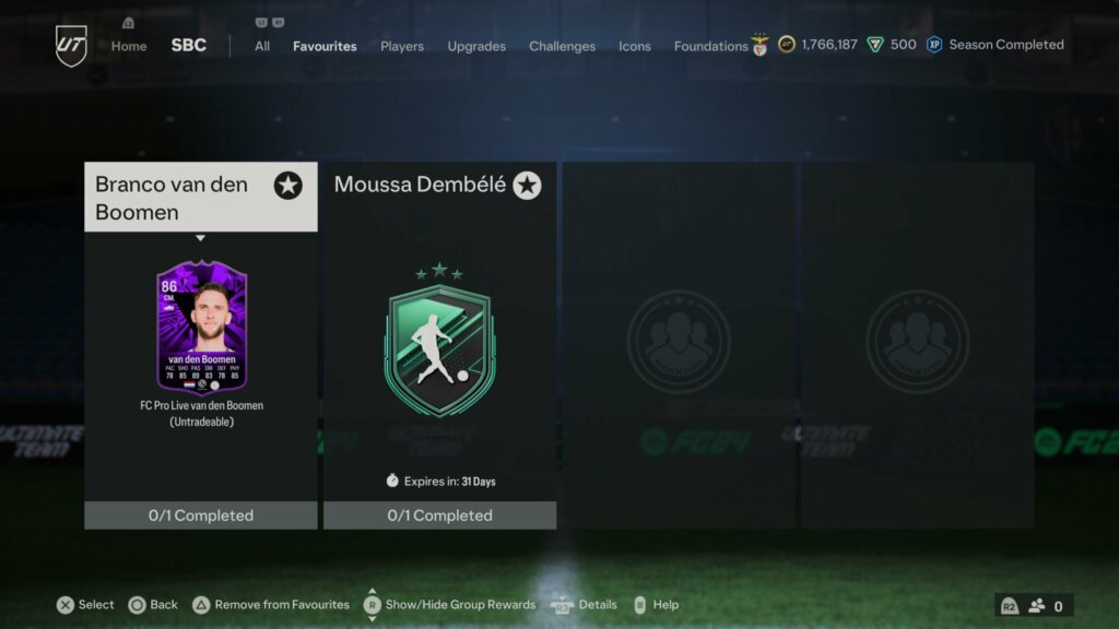 van den boomen fc pro live y dembele fundaciones de plantilla ea sports fc 24