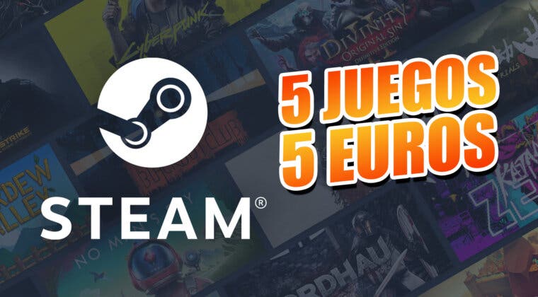 Imagen de Consigue 5 juegos de Steam pagando tan sólo 5€ gracias a esta oferta especial