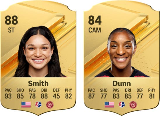 Cartas oro Smith y Dunn EA Sports FC 24 Ultimate Team