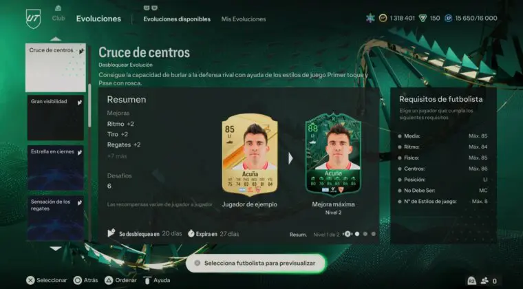 Imagen de EA Sports FC 24: nuevas Evoluciones gratuitas para laterales ("Cruce de centros")