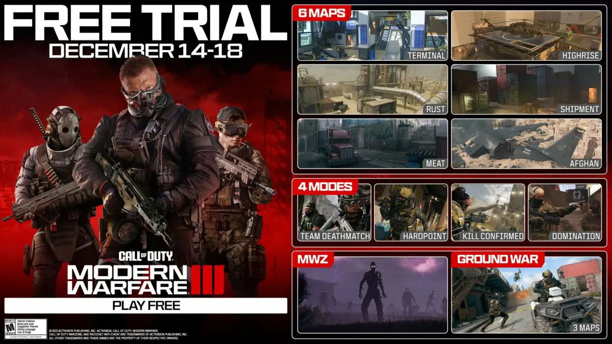 Juega GRATIS a Modern Warfare 3 durante 4 días