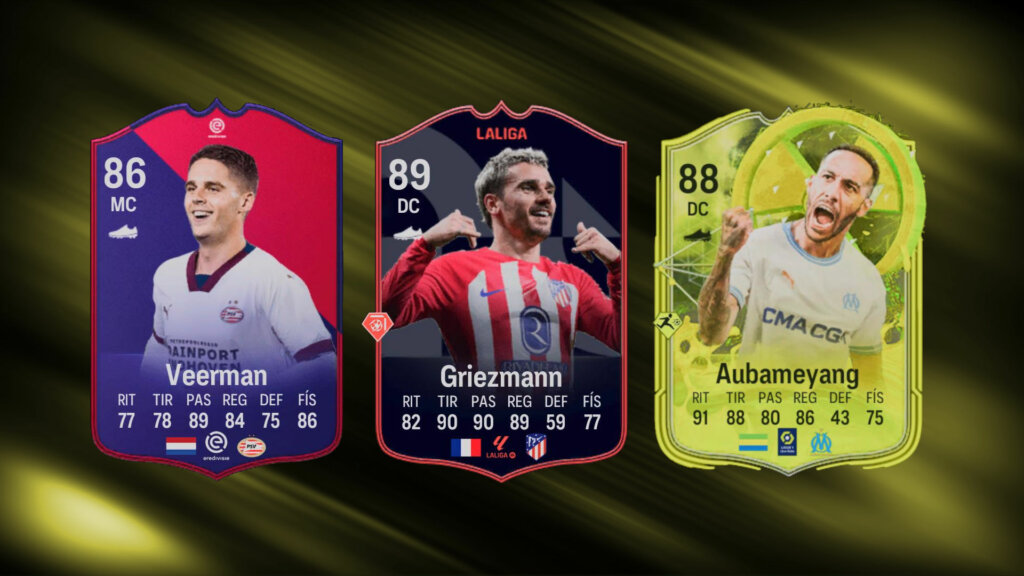 griezmann y veerman potm aubameyang radioactividad ea sports fc 24