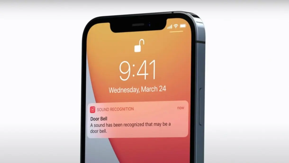 Reconocimiento de sonidos iPhone.