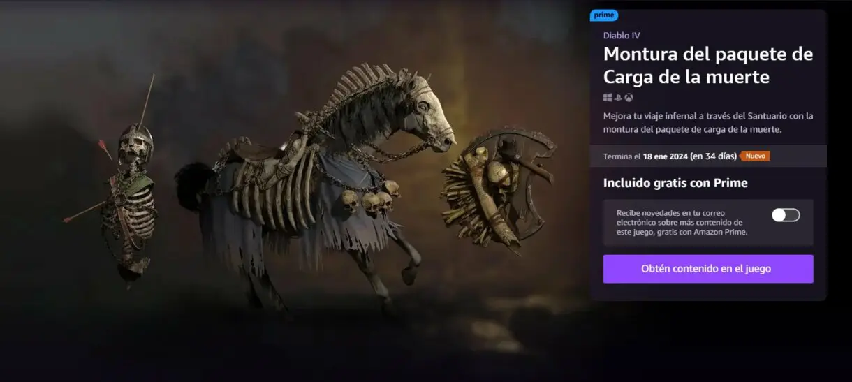 GRATIS estas recompensas en Diablo IV