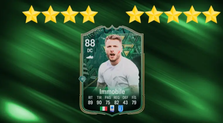Imagen de EA Sports FC 24: ¿Merece la pena Ciro Immobile Winter Wildcards? (Jugador SBC)