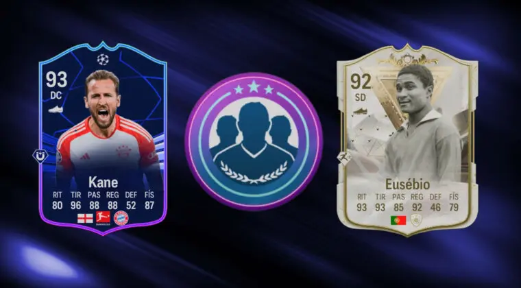 Imagen de EA Sports FC 24: Eusébio Icono de Centuriones y Kane TOTGS están disponibles en SBC