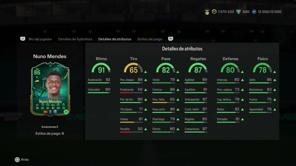 mendes evoluciones ii ea sports fc 24