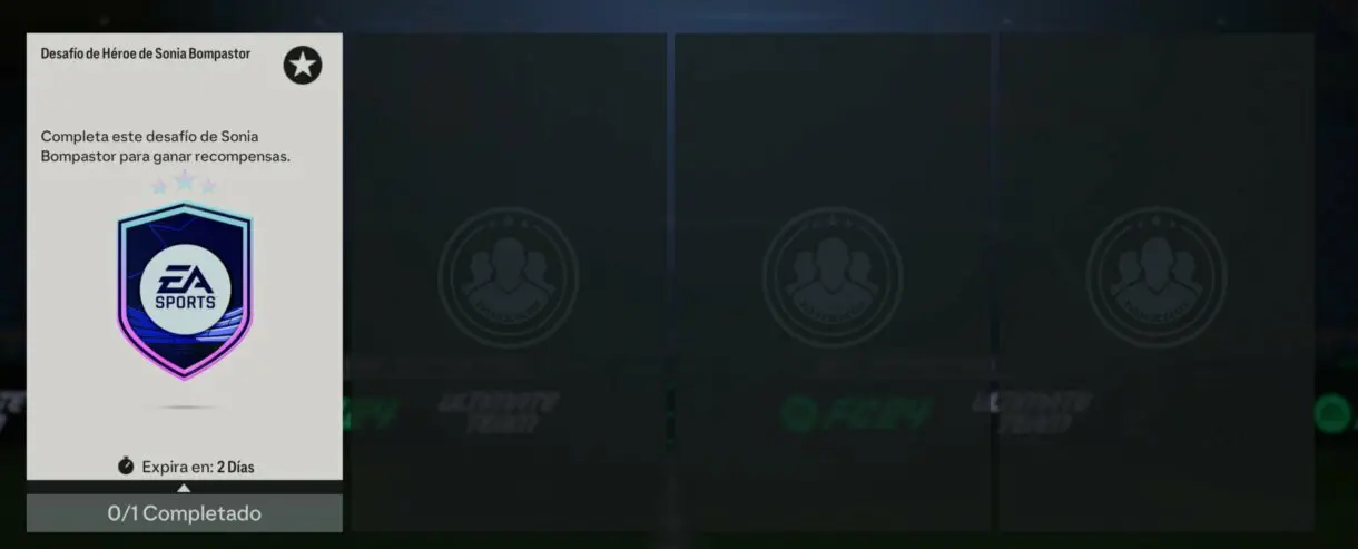 Apartado SBC favoritos mostrando el Desafío de Héroe de Sonia Bompastor EA Sports FC 24 Ultimate Team
