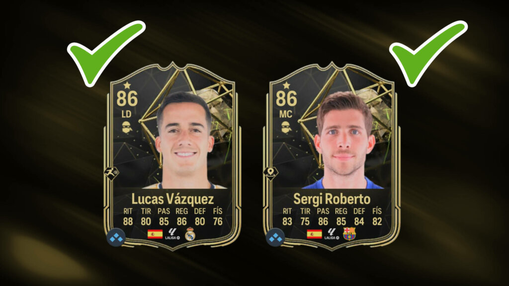 recomendaciones lucas vazquez y sergi roberto if ea sports fc 24