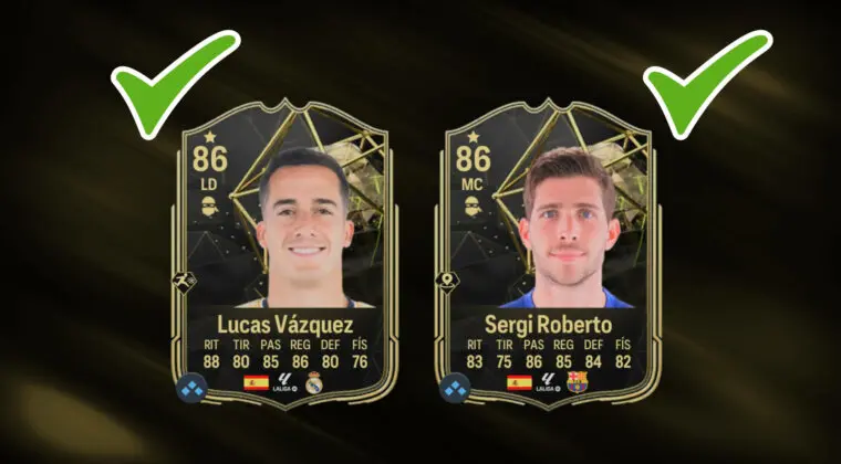 Imagen de EA Sports FC 24: aunque sean baratos, Sergi Roberto y Lucas Vázquez IF son muy usables