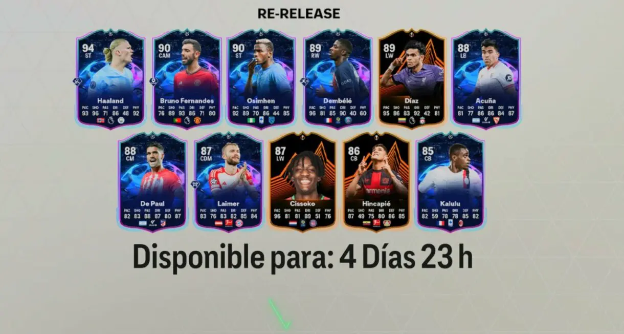 Todas las cartas del relanzamiento de RTTK de EA Sports FC 24 Ultimate Team