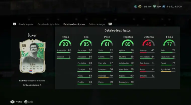 Imagen de EA Sports FC 24: ¿Barato pero útil? Así es Suker Icono Winter Wildcards SBC