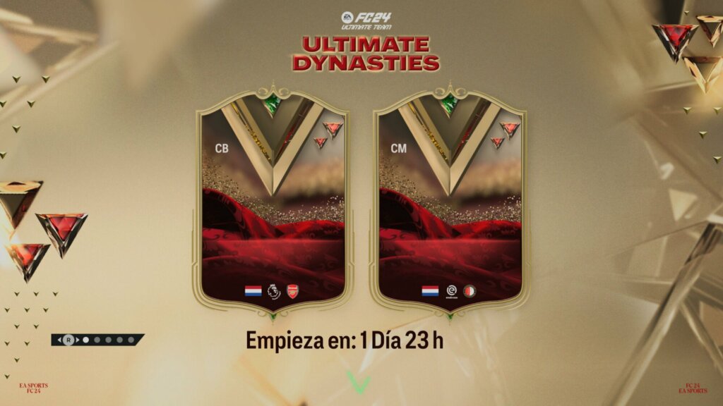 ultimate dinasties pantalla de carga ea sports fc 24
