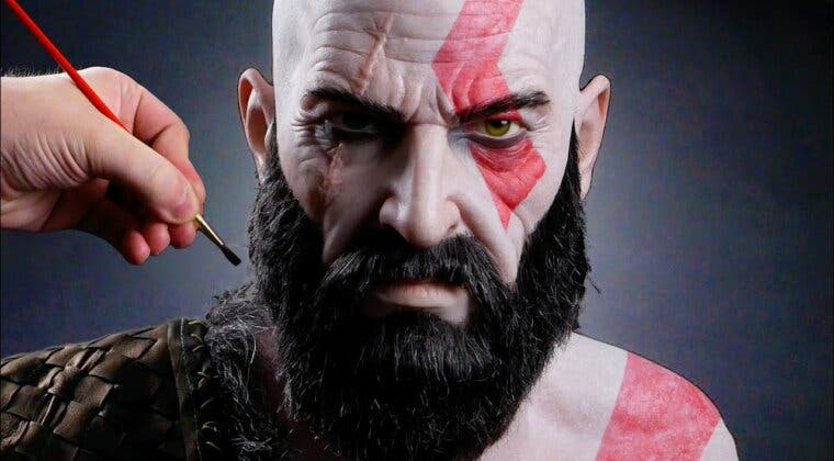 Imagen de Alucina con este busto hiperrealista y a tamaño real de Kratos de God of War