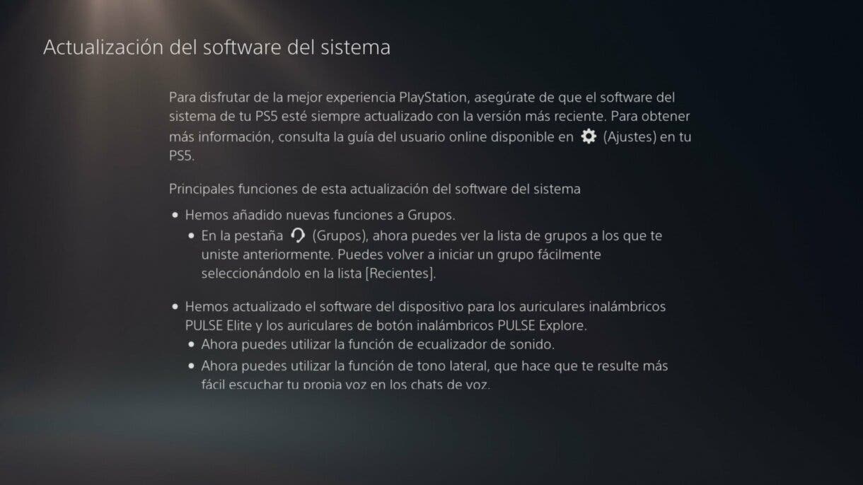 UPDATE PS5