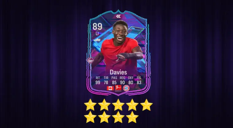 Imagen de EA Sports FC 24: ¿Merece la pena Alphonso Davies Flashback? (Jugador SBC)