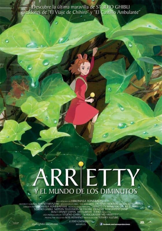 Arrietty y el mundo de los diminutos Studio Ghibli poster