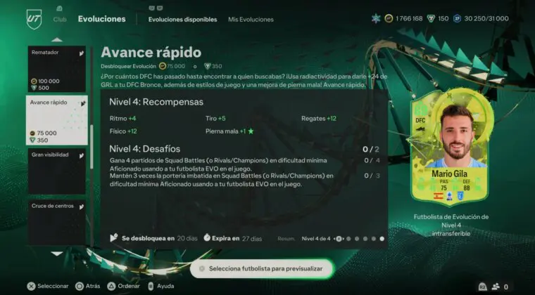 Imagen de EA Sports FC 24: nueva Evolución "Avance rápido" que da un +24 de media a cartas bronce
